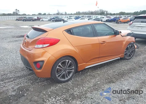 2016 Hyundai Veloster Turbo z USA, uszkodzony, nr VIN KMHTC6AE2GU282397